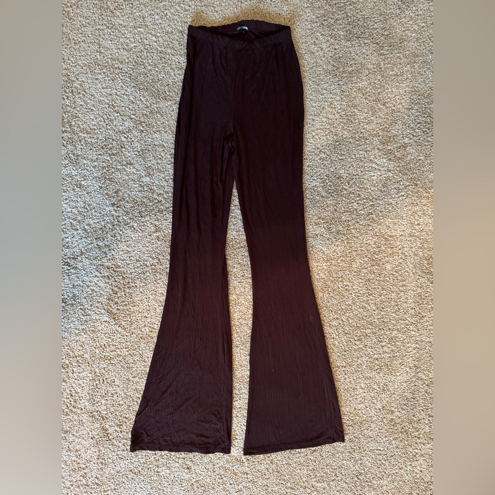 Fashion Nova Plum Textured Maxi Skirt